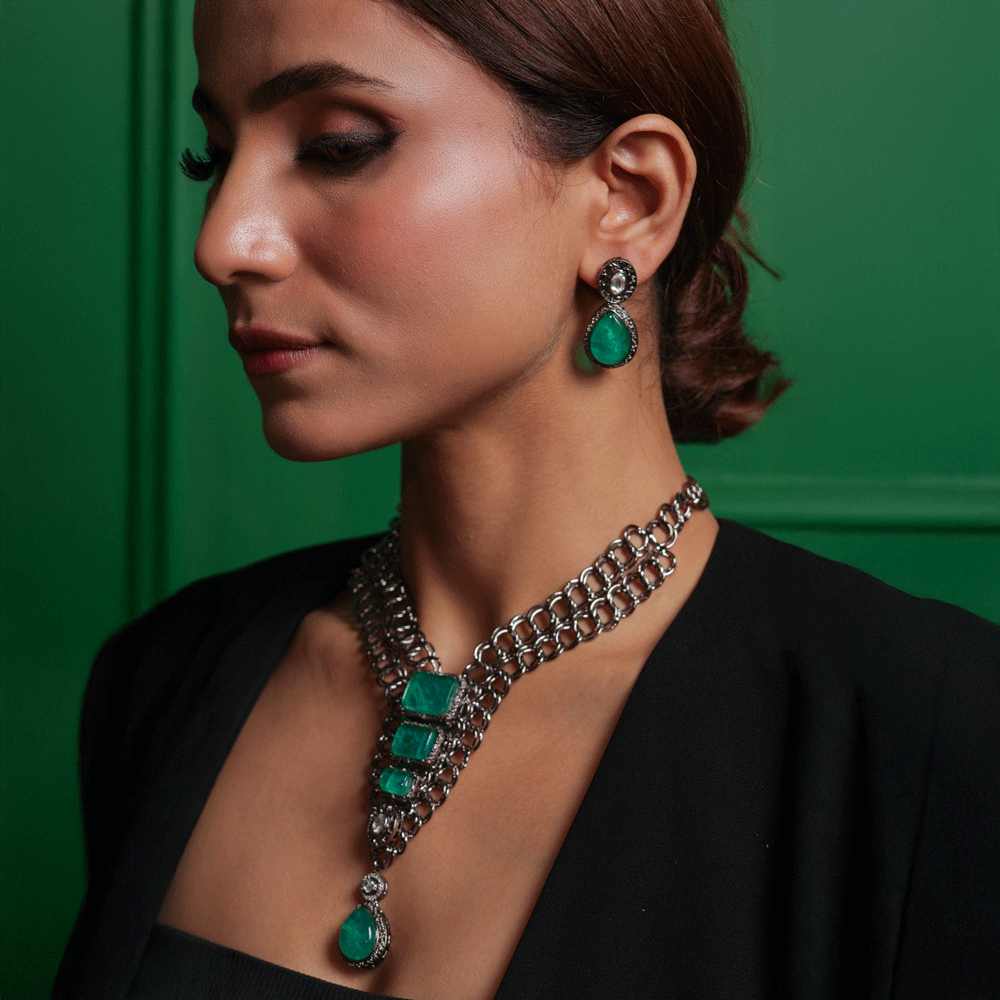 Emerald Shadow Neckpiece