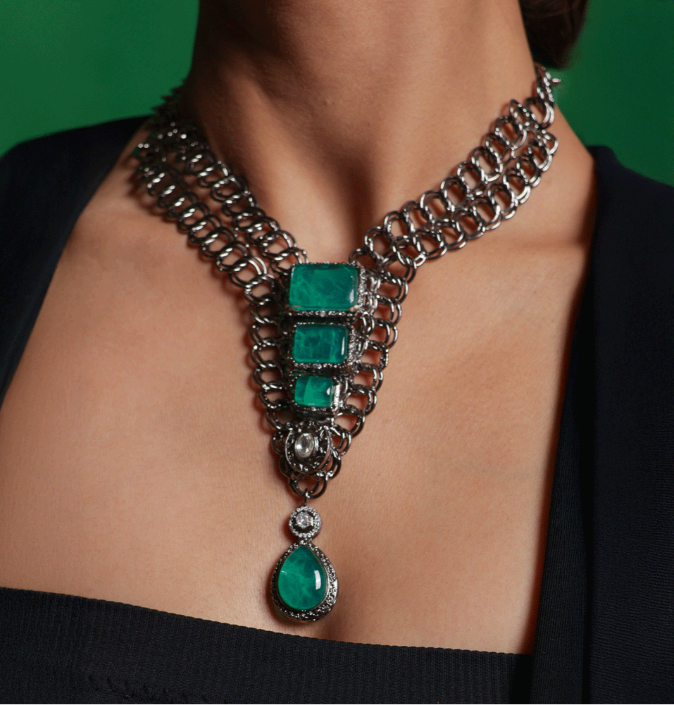 Emerald Shadow Neckpiece