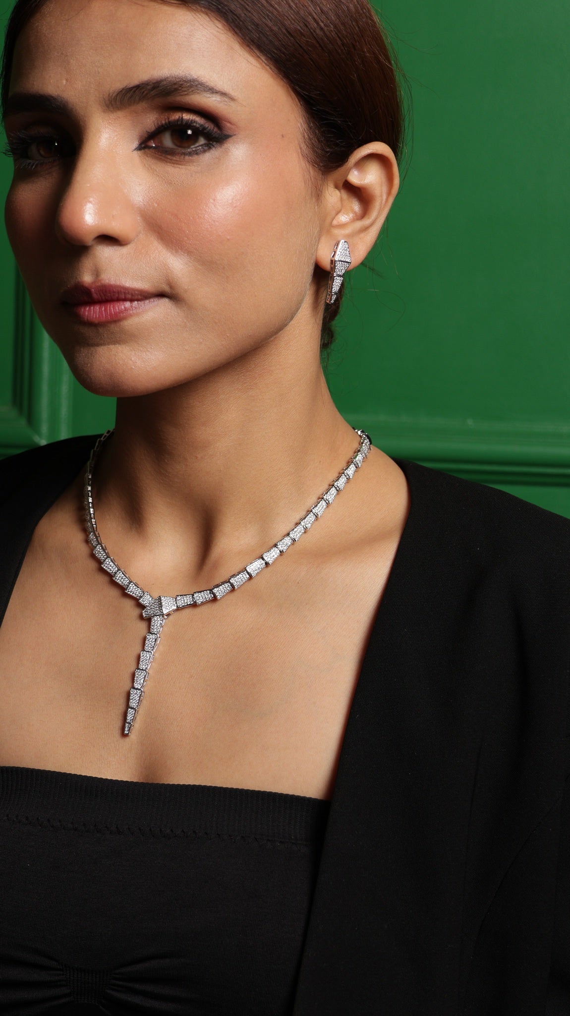 Serpentina CZ Necklace