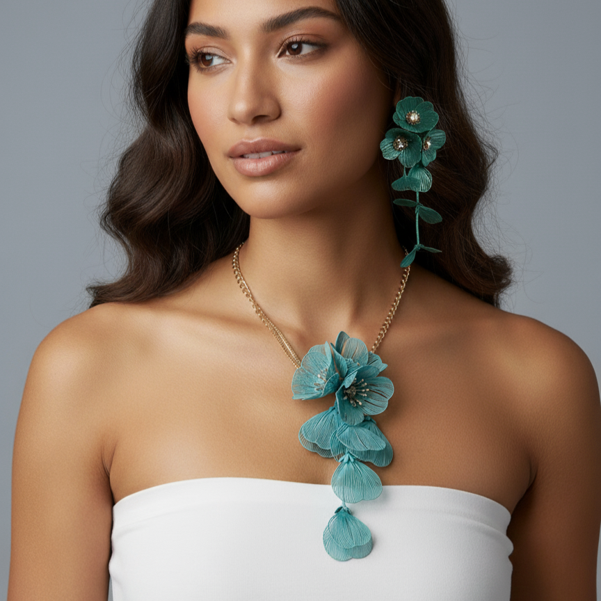 Turquoise Flower Reverie Set