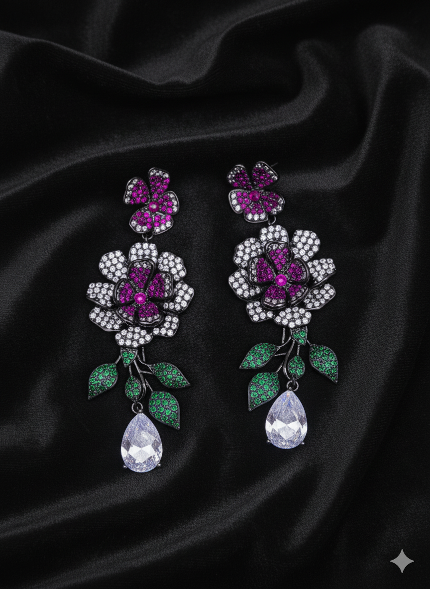 Imperial Rose danglers
