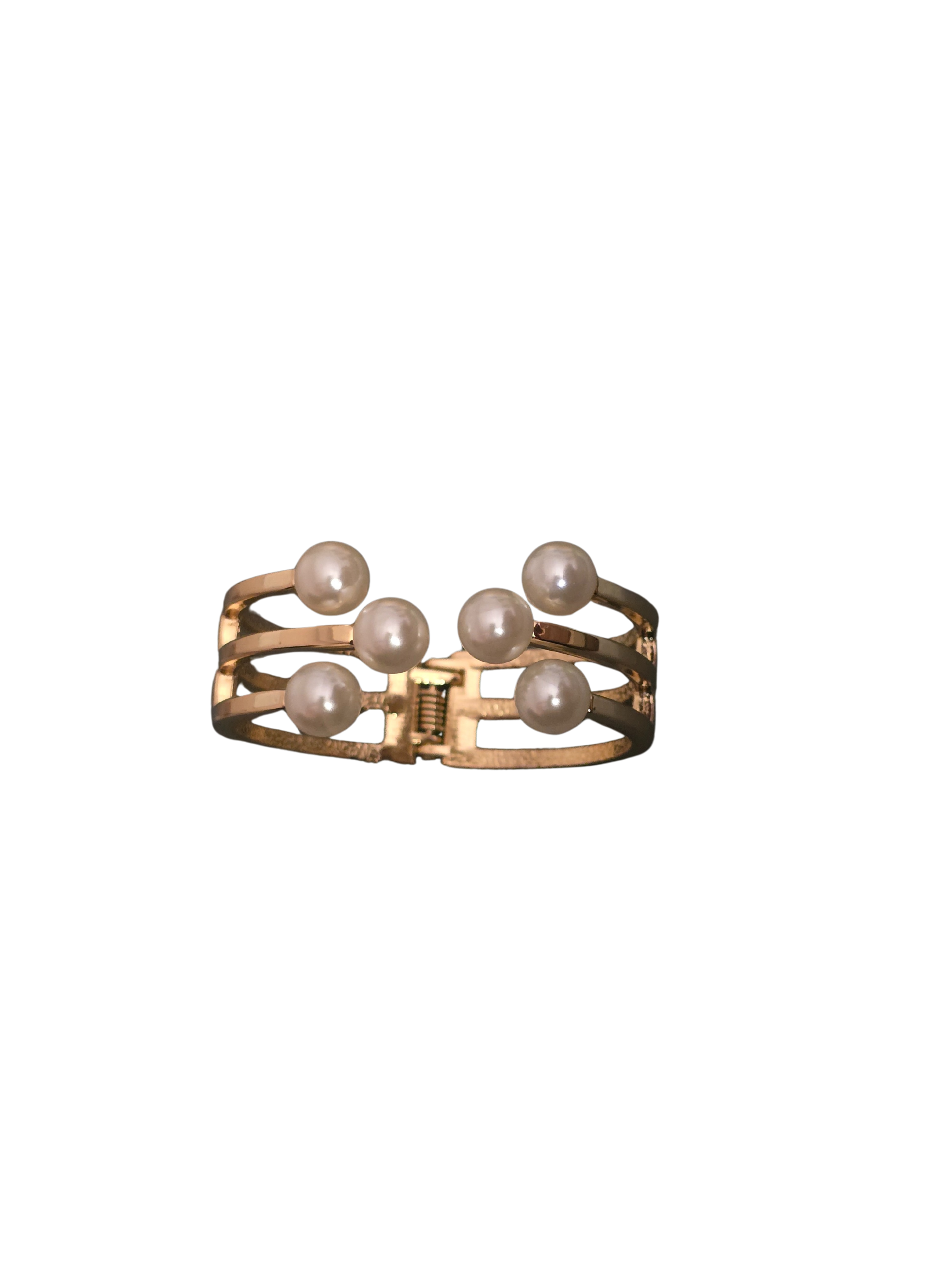 Gold Pearl Cascade Bracelet